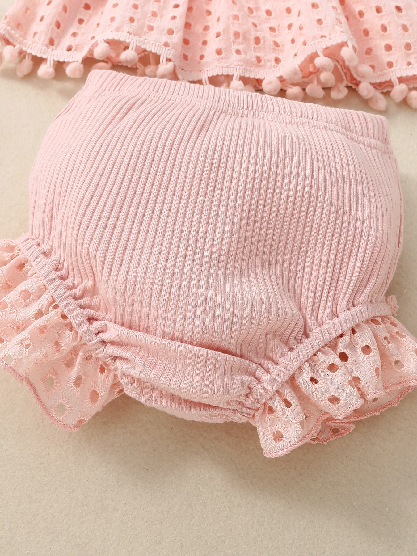 Conjunto Infantil Feminino Verão Rendinha