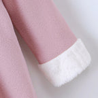 Casaco Infantil Rosa com Plush