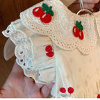 Vestido Infantil Renda Cerejnha