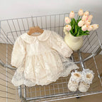 Vestido Infantil Rendado Floral
