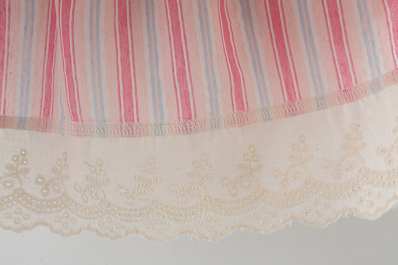 Vestido Infantil Lístras Lacinhos + Chapéu