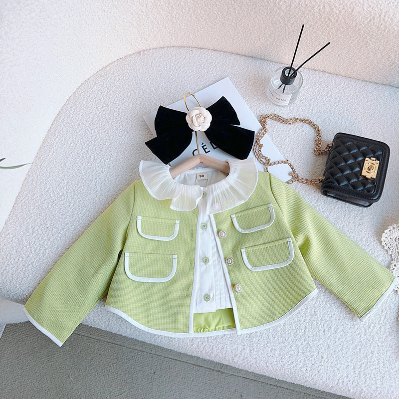 Conjunto Infantil Feminino Verde Boutique