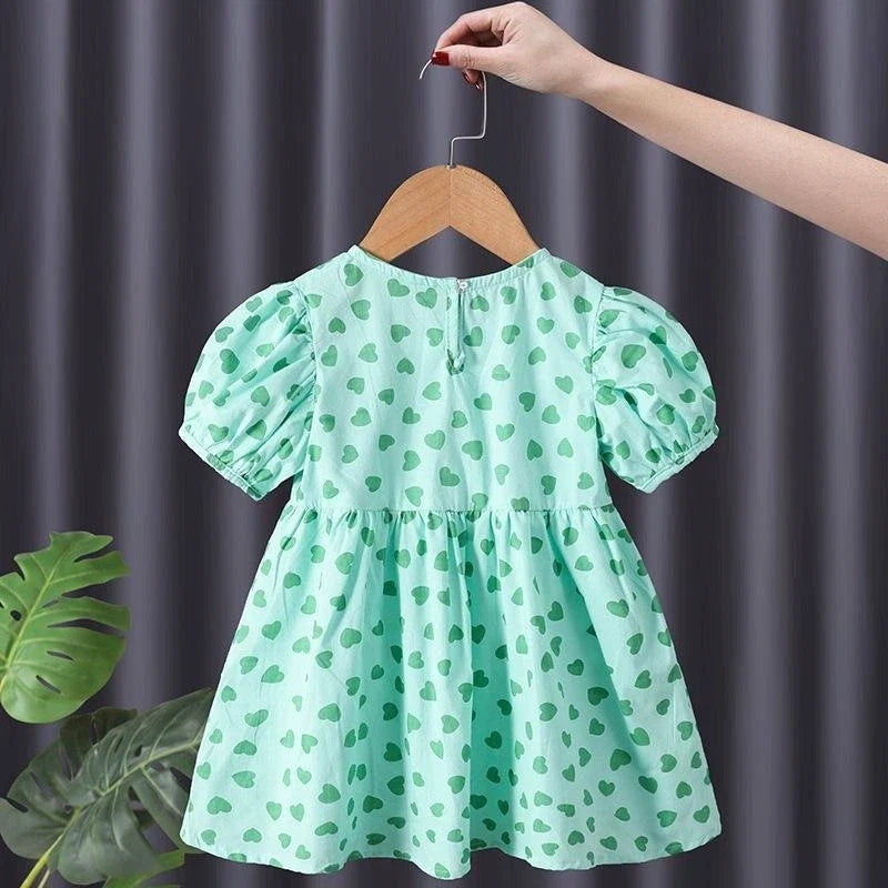Vestido Infantil Corações