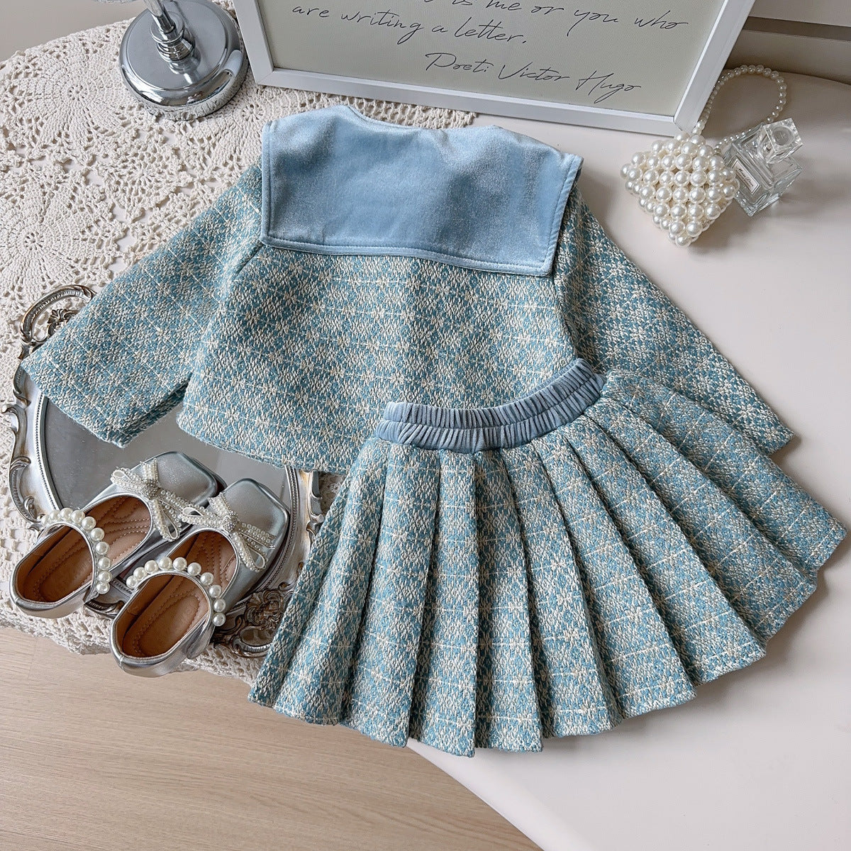 Conjunto Infantil Feminino Azul Boutique