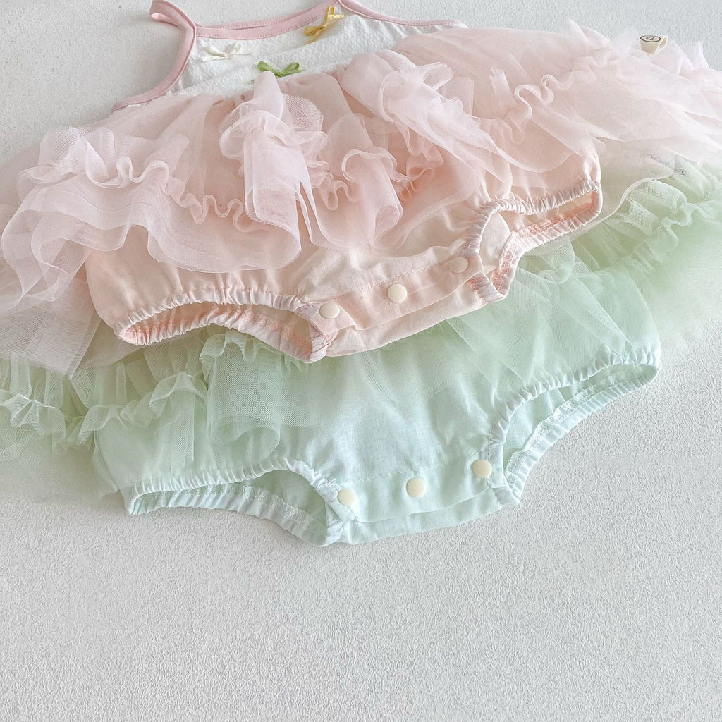 Vestido Infantil Tule Lacinhos