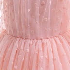 Vestido de Festa Infantil Tule Coraçõeszinhos