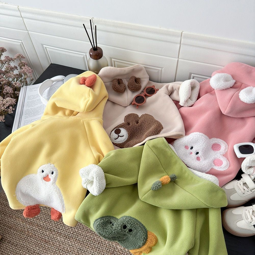 Casaco Infantil Pelúcia Bichinhos