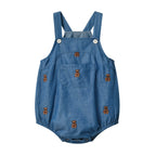 Body Infantil Jeans Ursinhos