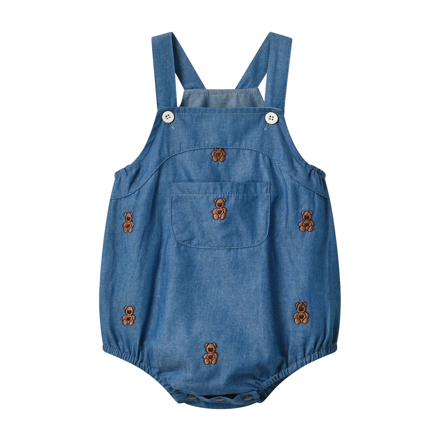 Body Infantil Jeans Ursinhos