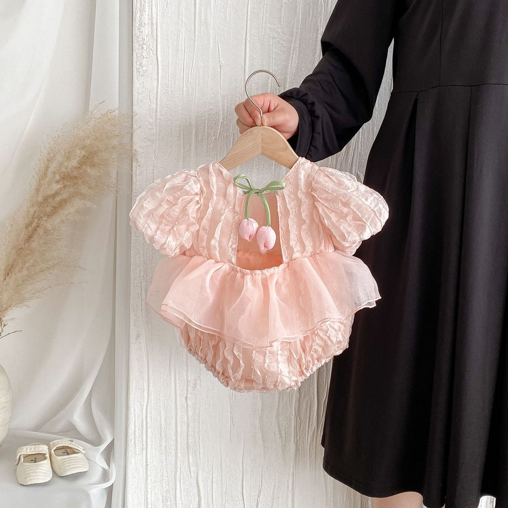 Body Infantil Feminino Bufante Florzinha