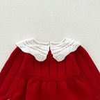 Body Infantil de Tricô Vermelho