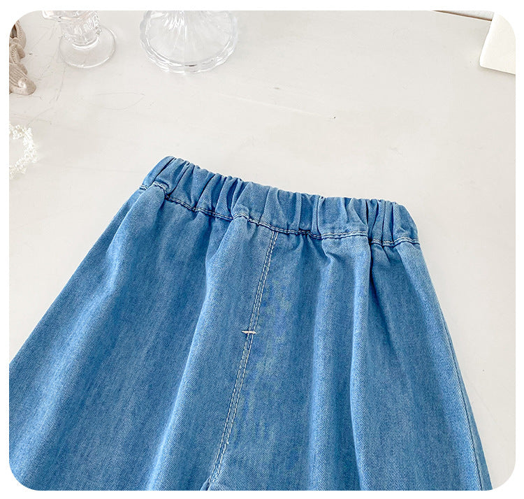 Conjunto Infantil Jeans Bordadinhos