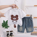 Conjunto Infantil Masculino Ursinho e Jeans