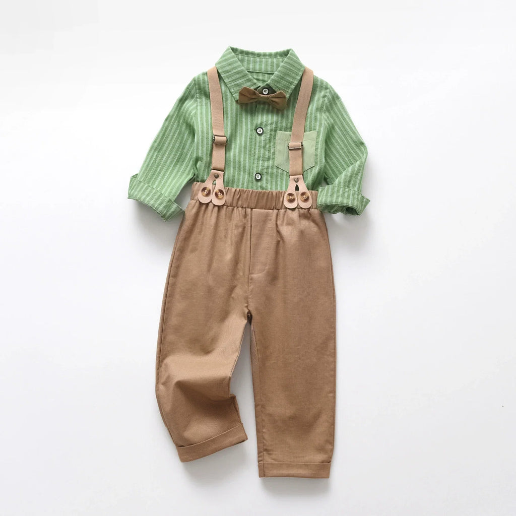 Conjunto Infantil Gravatinha com Suspénsorio