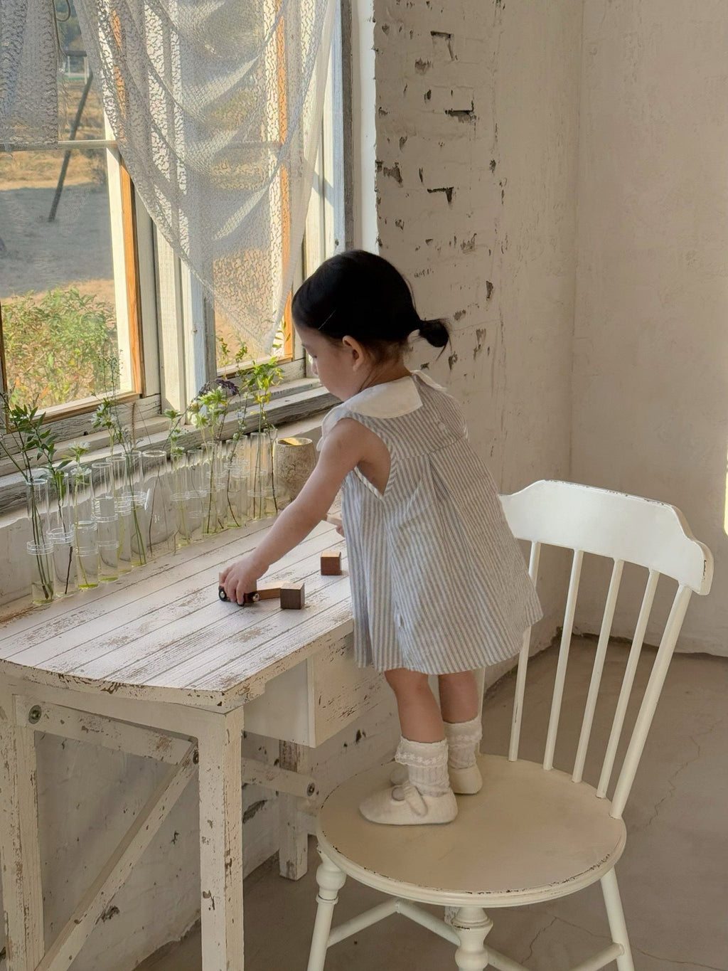 Vestido Infantil Lístras Florzinhas