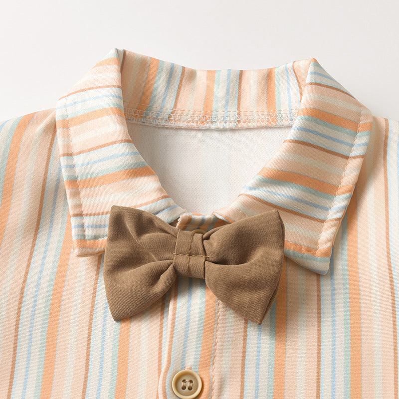 Conjunto Infantil Gravatinha Marrom