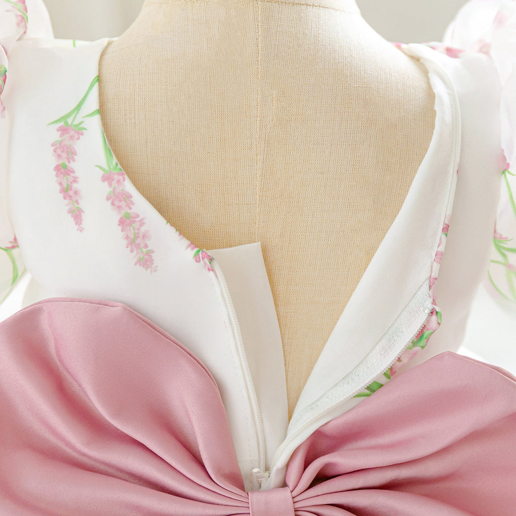 Vestido Infantil de Festa Bufante Flores