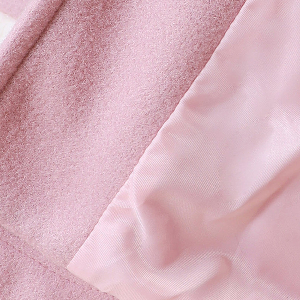 Casaco Infantil Rosa com Plush