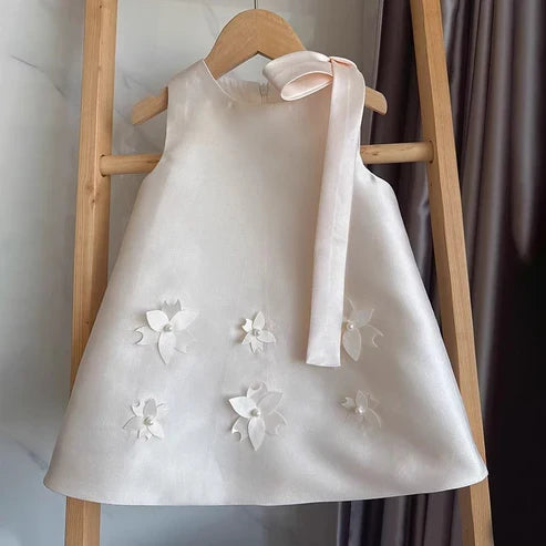 Vestido Infantil Laço Florzinhas