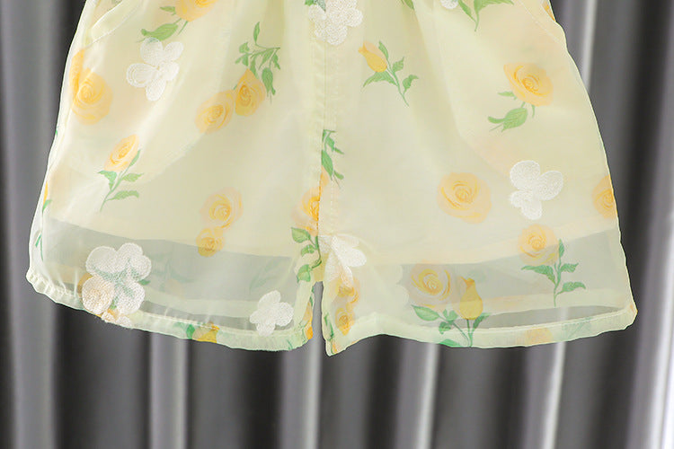 Conjunto Infantil Feminino Floral