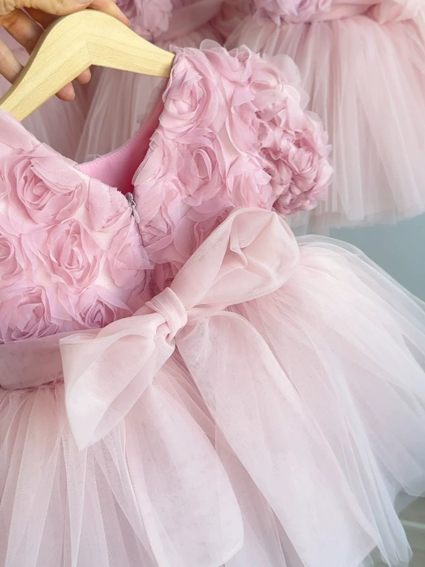 Vestido de Festa Flores e Tule