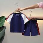 Conjunto Infantil Masculino Azul e Vermelho