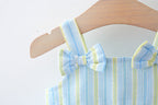Vestido Infantil Lístras Lacinhos + Chapéu