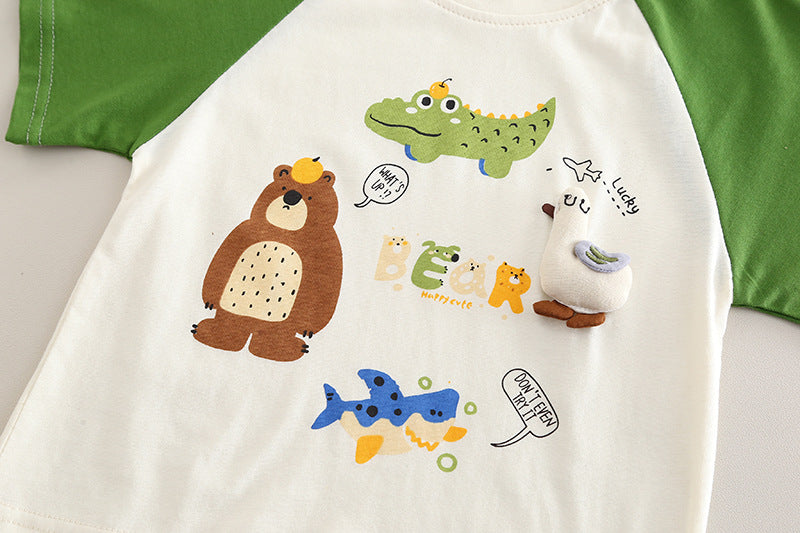 Conjunto Infantil Masculino Jacaré Ursinho