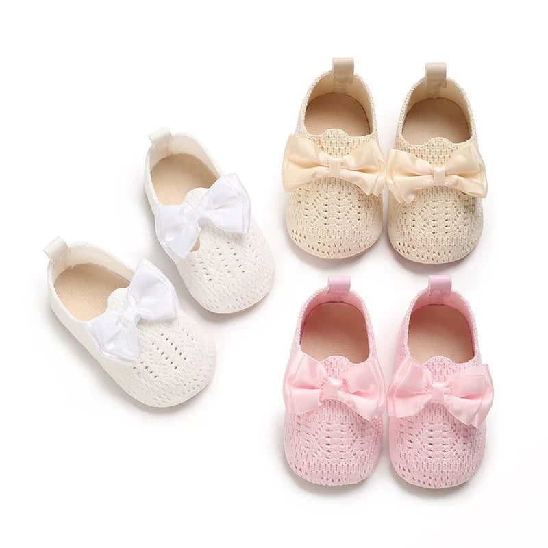 Sapato Infantil Tricô Lacinho