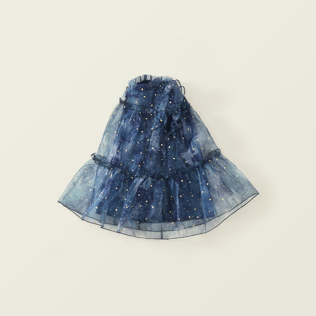 Vestido Infantil Azul Delicado