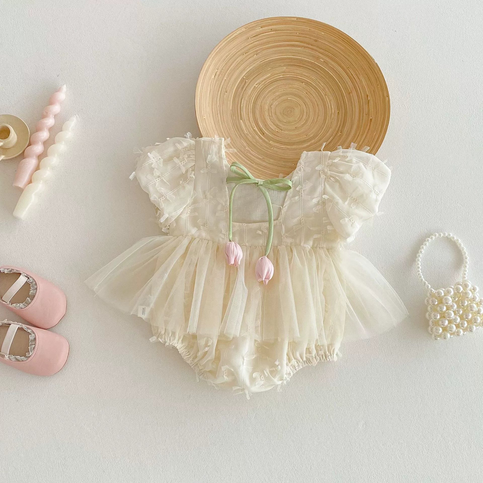 Body Infantil Feminino Lacinho Tulipa