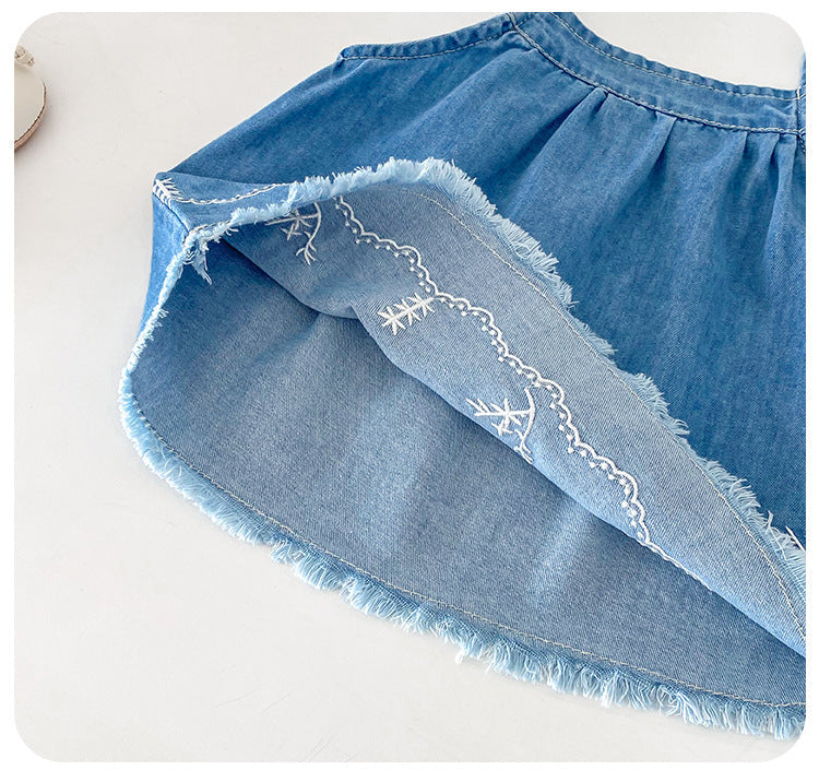 Conjunto Infantil Jeans Bordadinhos