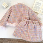 Conjunto Infantil Inverno Tweed Pérolas