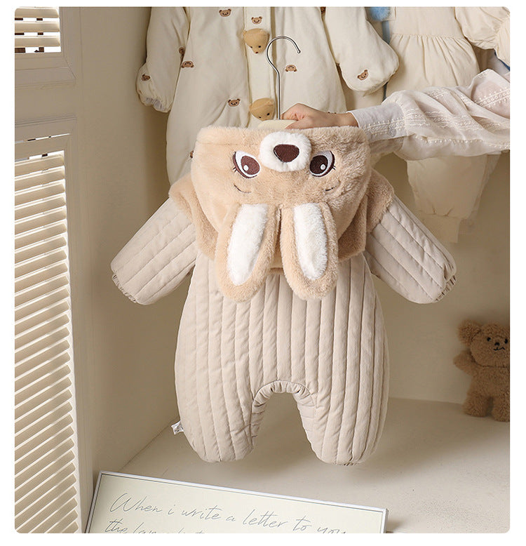 Macacão Infantil de Inverno Ursinho Orelhinhas