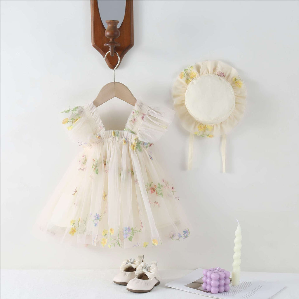 Vestido Infantil Floral Tulipa