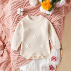 Body Infantil de Tricô Florzinhas