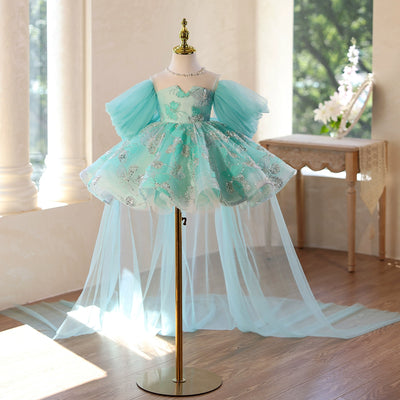 Vestido de Festa Infantil Bufante Brilhante