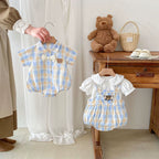 Body Infantil Xadrez Ursinho