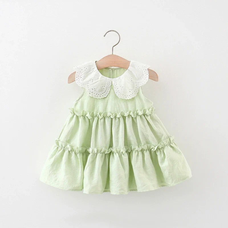 Vestido Infantil Golinha de Renda Camadas