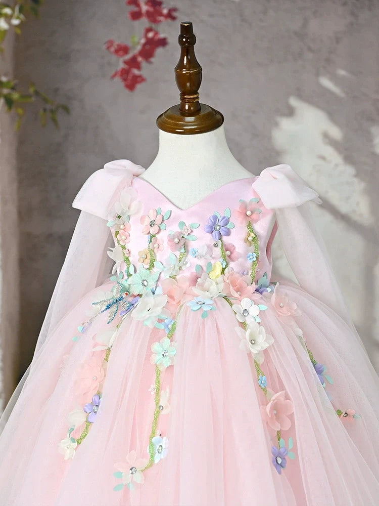 Vestido Infantil de Festa Florzinhas