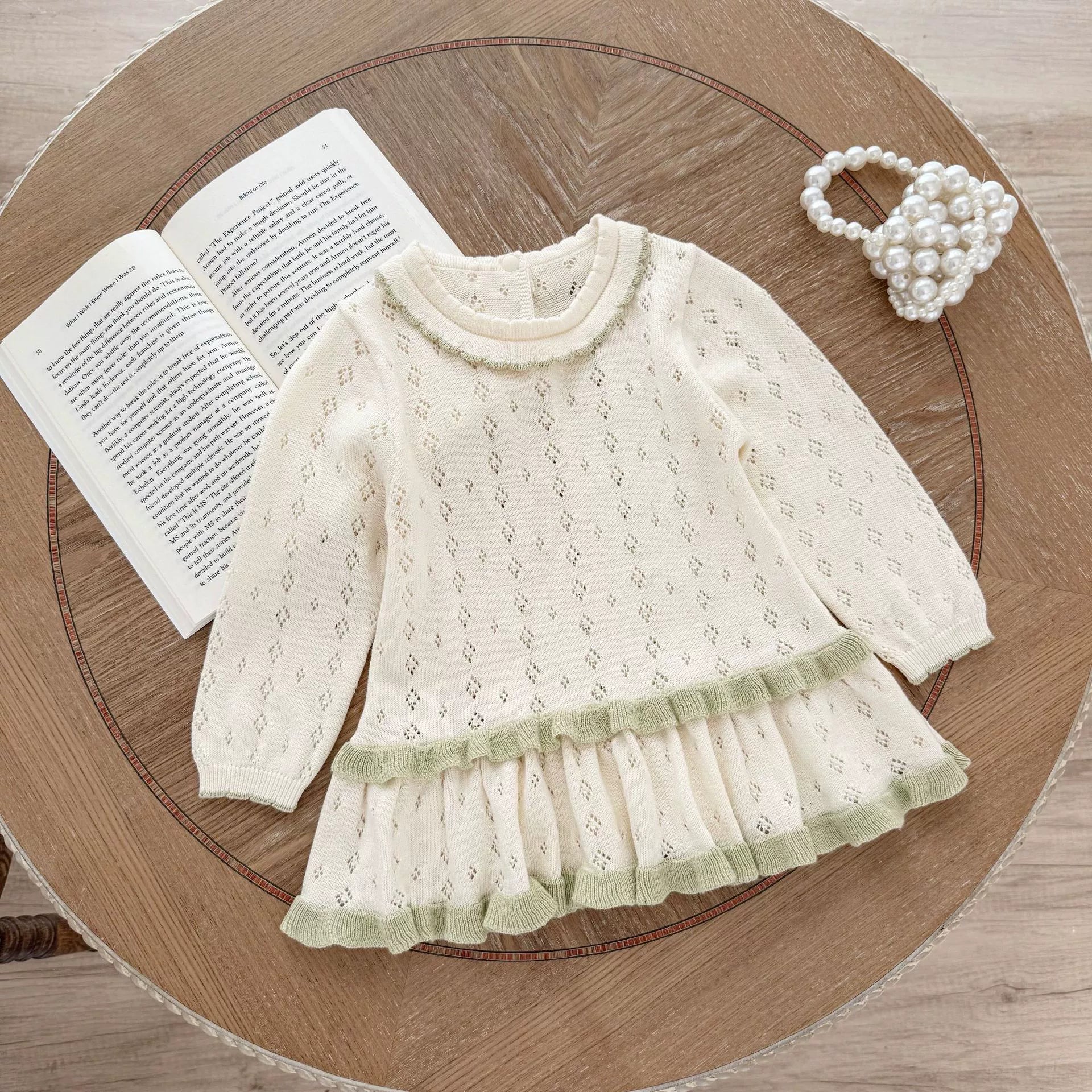 Vestido Infantil de Tricô