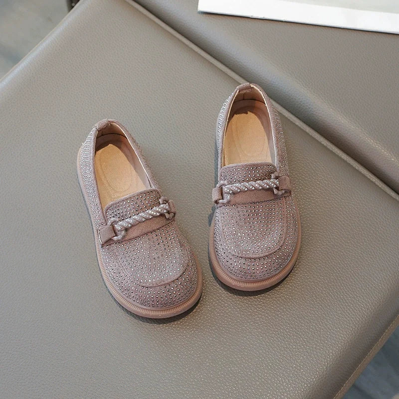 Sapato Infantil Feminino Strass Brilhante
