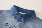 Conjunto Infantil Jeans 3 Peças Jeans Trator