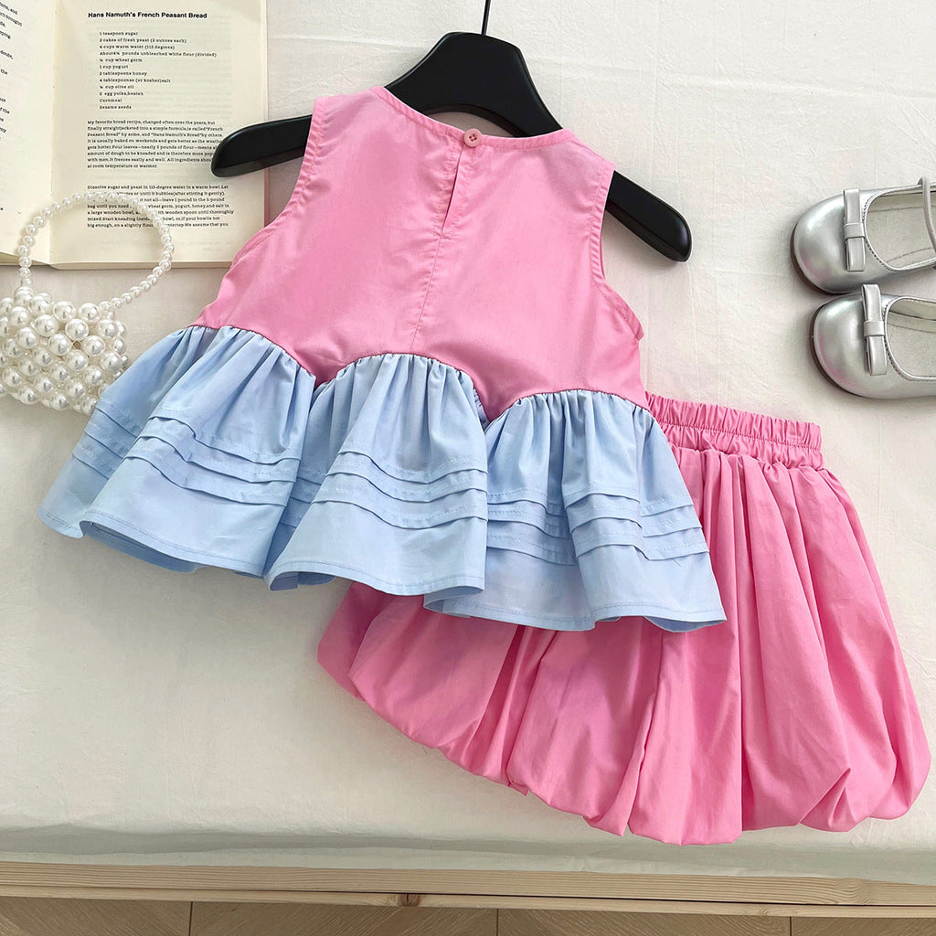 Conjunto Infantil Feminino Verão Florzinha