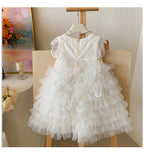 Vestido Infantil De Festa Tule Asa