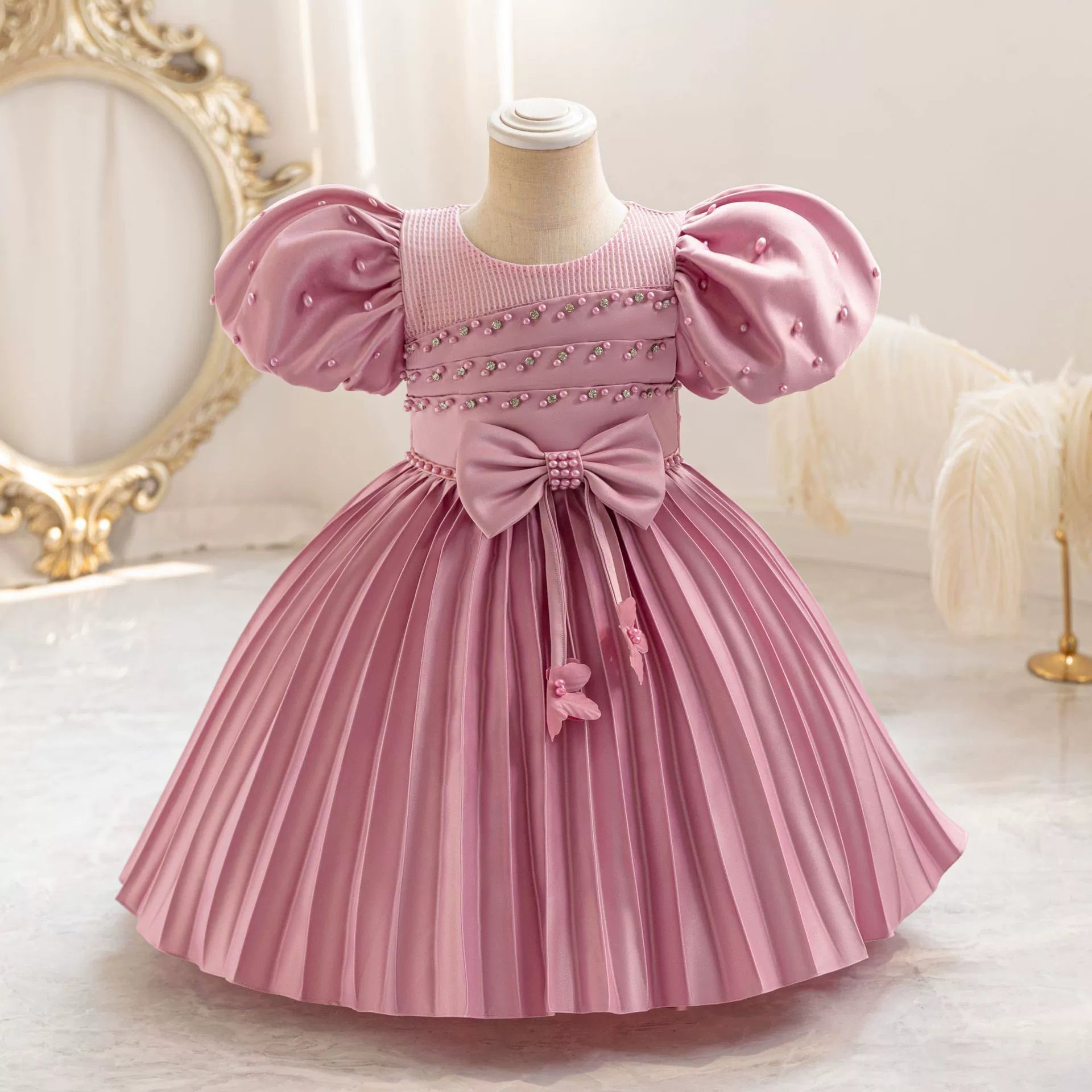 Vestido De Festa Bufante Pérolas
