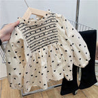 Camisa Infantil Feminino Corações