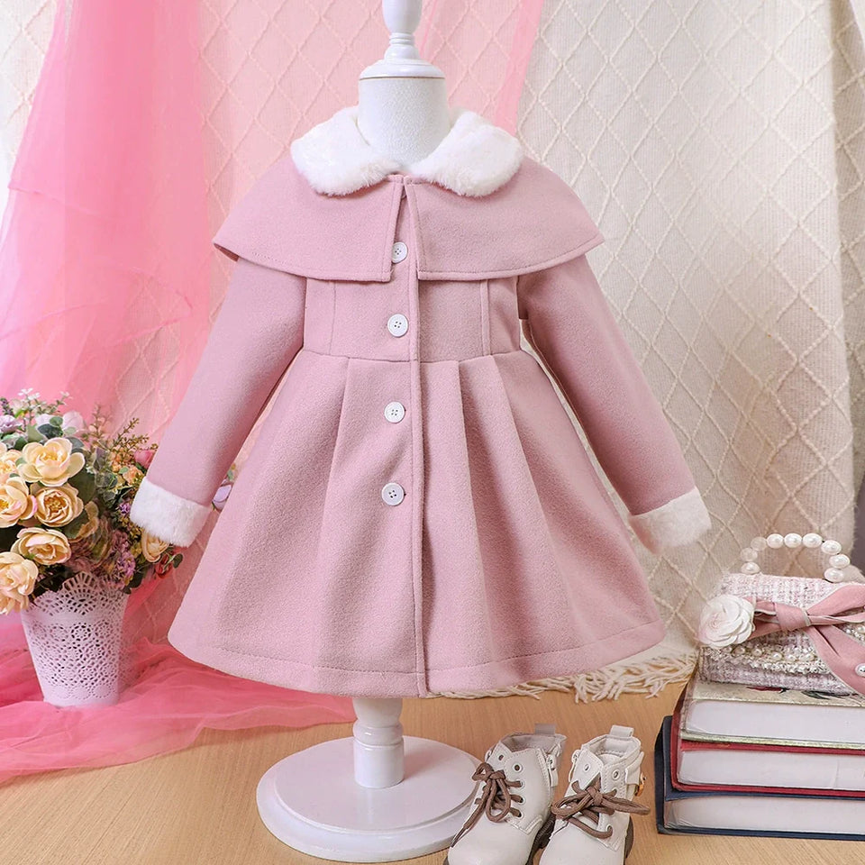 Casaco Infantil Rosa com Plush