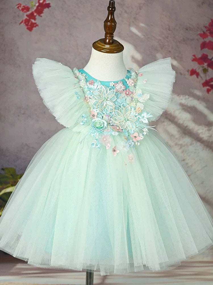 Vestido de Festa Infantil Encantado Flores