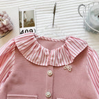Conjunto Infantil Feminino Babadinhos Botões de Pérolas